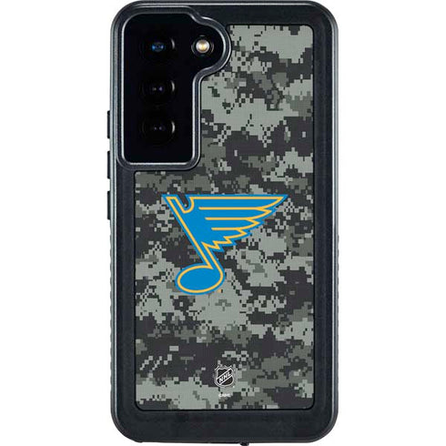 NHL St. Louis Blues Camo Galaxy S24 Waterproof Case